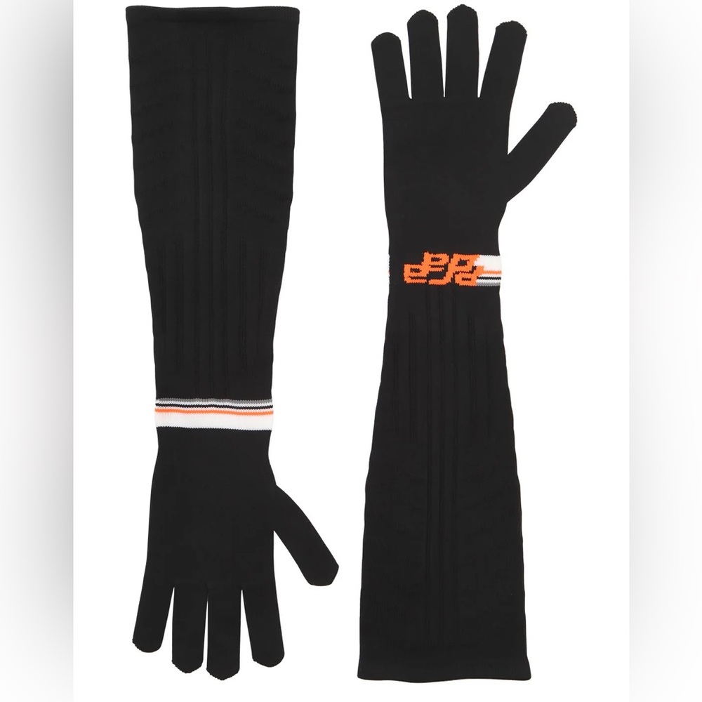 PRADA long knit intarsia gloves - Picture 10 of 10